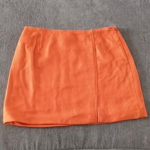 C) Express Bold Orange Mini Skirt